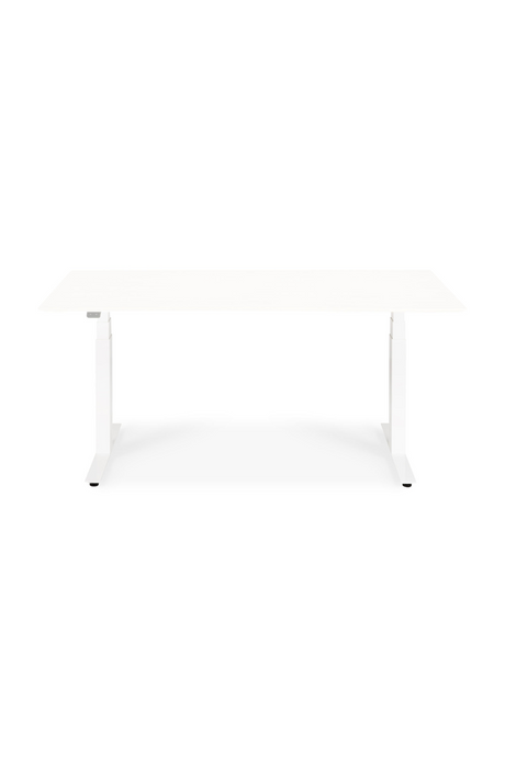 White Metal Adjustable Desk Base | Ethnicraft Bok | Oroa.com