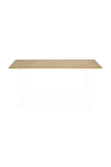 White Metal Adjustable Desk Base | Ethnicraft Bok | Oroa.com