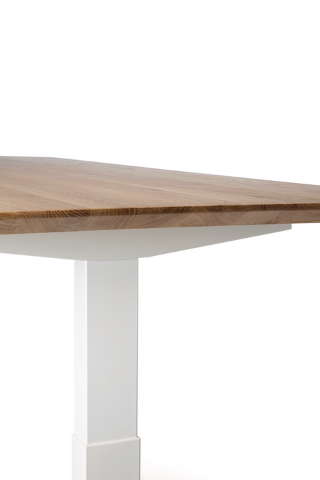 White Metal Adjustable Desk Base | Ethnicraft Bok | Oroa.com