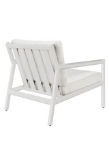 Aluminum Outdoor Lounge Chair – Jack – metal finish rear view