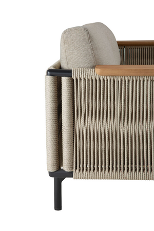 Woven Corn Arm Outdoor Sofa | Ethnicraft Corbey | Oroa.com