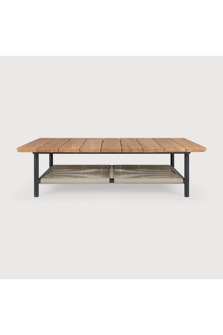 Woven Cord Outdoor Coffee Table | Ethnicraft Corbey | Oroa.com