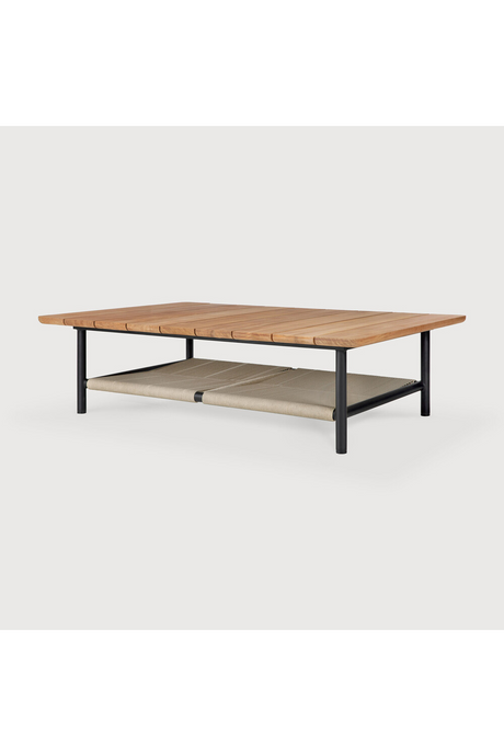 Woven Cord Outdoor Coffee Table | Ethnicraft Corbey | Oroa.com