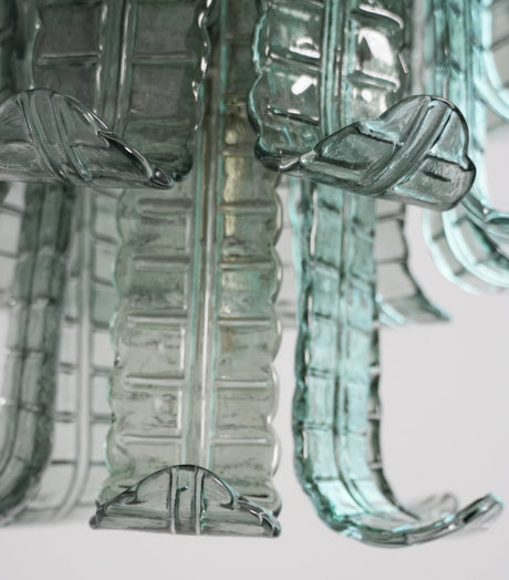 Elegant Leaf-Shaped Murano Glass Chandelier - OROA