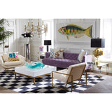 Blue Acrylic Sculptured Bowl | Jonathan Adler Hand