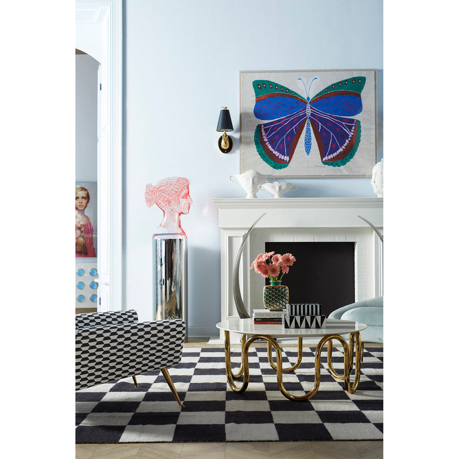 Smoked Acrylic Decorative Object | Jonathan Adler Tusk