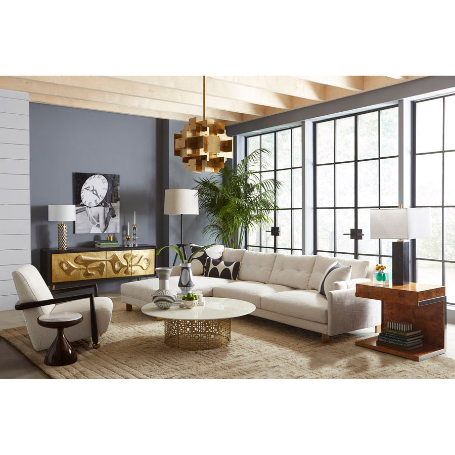 Golden Orb Leg Club Chair | Jonathan Adler St. Germain | Oroa.com