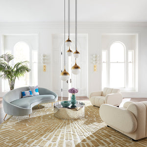 White Glass Orbs Chandelier | Jonathan Adler Rio | Oroa.com