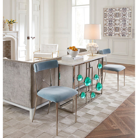 Marble Fretwork Console Table | Jonathan Adler Globo | Oroa.com