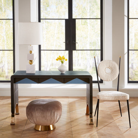 Round Back Cushion Dining Chair | Jonathan Adler Rondo | Oroa.com