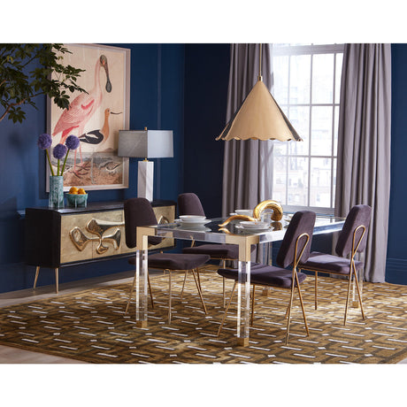Hammered Brass 4-Door Sideboard | Jonathan Adler Reform | Oroa.com