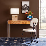 Crisscross Black Steel Dining Chair  | Jonathan Adler Caprice | Oroa.com