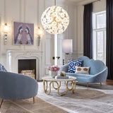 White Glass Hexagons Globe Chandelier | Jonathan Adler Vienna | Oroa.com