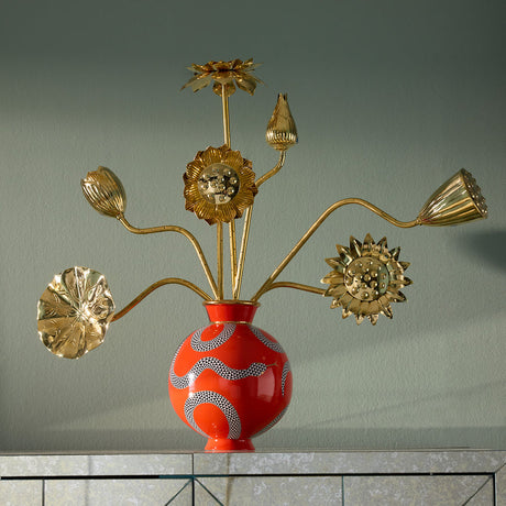 Engraved Brass Flower Bouquet | Jonathan Adler