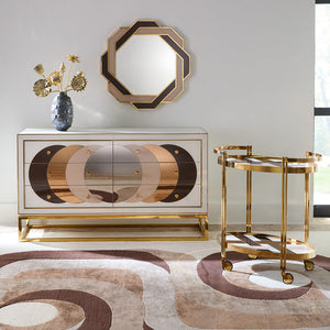Polished Brass Mirror | Jonathan Adler Chambeige | Oroa.com