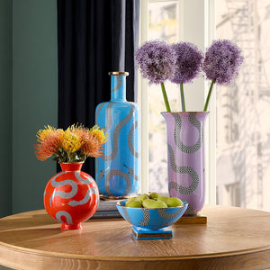 Purple Porcelain Serpent Flared Vase | Jonathan Adler Eden | Oroa.com