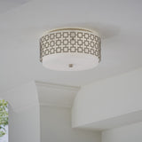 Laser-Cut Metal Framed Ceiling Lamp | Jonathan Adler Parker | Oroa.com
