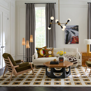 Dotted Squares Flatweave Rug | Jonathan Adler Bond