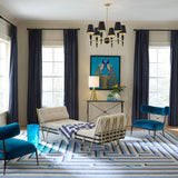 Brass Framed Bouclé Daybed | Jonathan Adler Maxime | Oroa.com