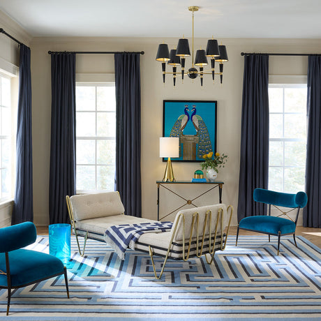 Brass Framed Bouclé Daybed | Jonathan Adler Maxime | Oroa.com
