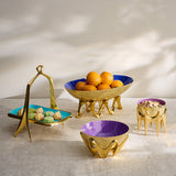 Lavender Interior Brass Bowl | Jonathan Adler Oscal | Oroa.com