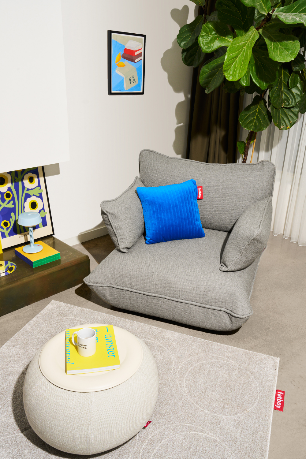 Hand-Sheared Neutral Rug 5' x 7'5" | Fatboy Dot | OROA.com