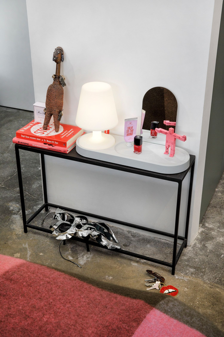 White Minimalist Table Lamp | Fatboy Edison The Petit | OROA.com