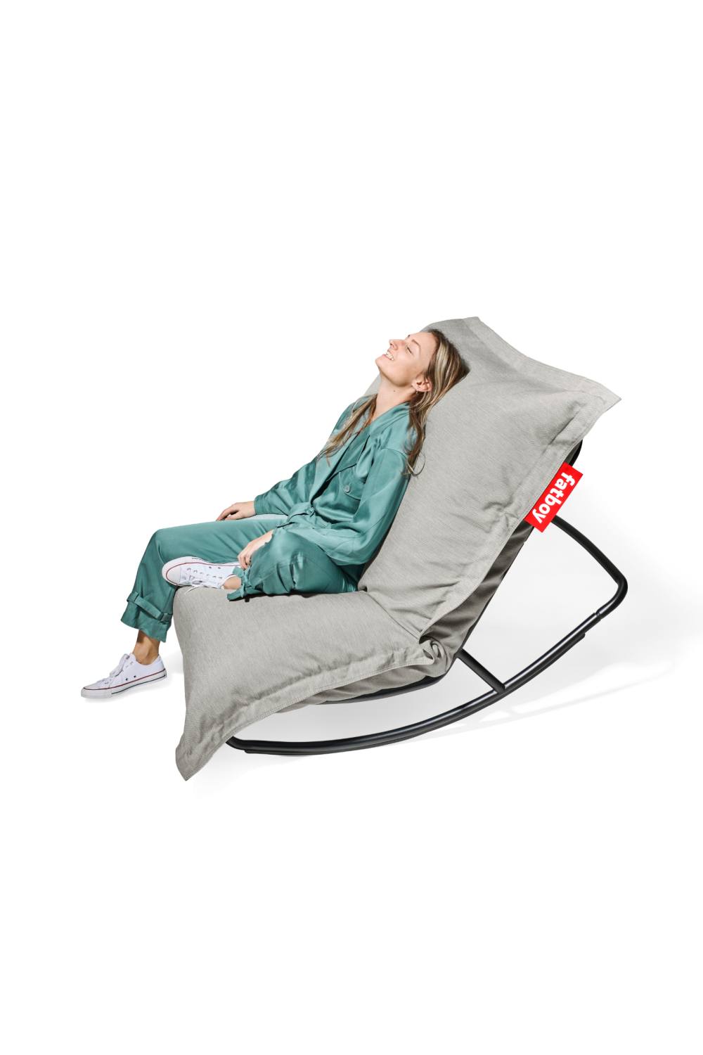 Outdoor Bean Bag With Rocking Chair | Fatboy Original + Rock 'n Roll | OROA.com