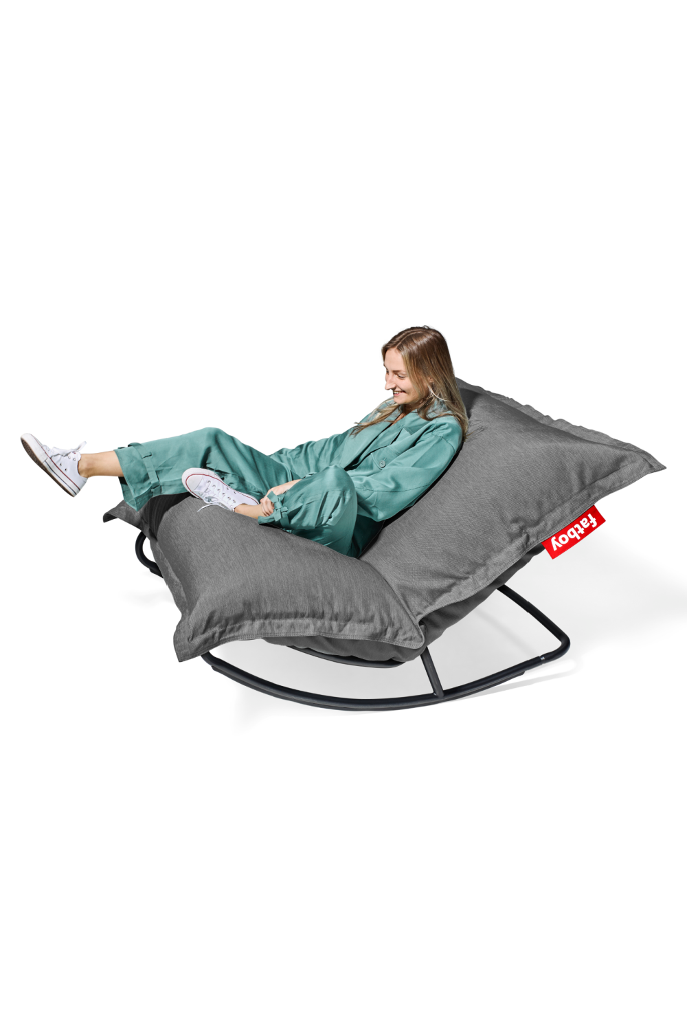 Outdoor Bean Bag With Rocking Chair | Fatboy Original + Rock 'n Roll | OROA.com