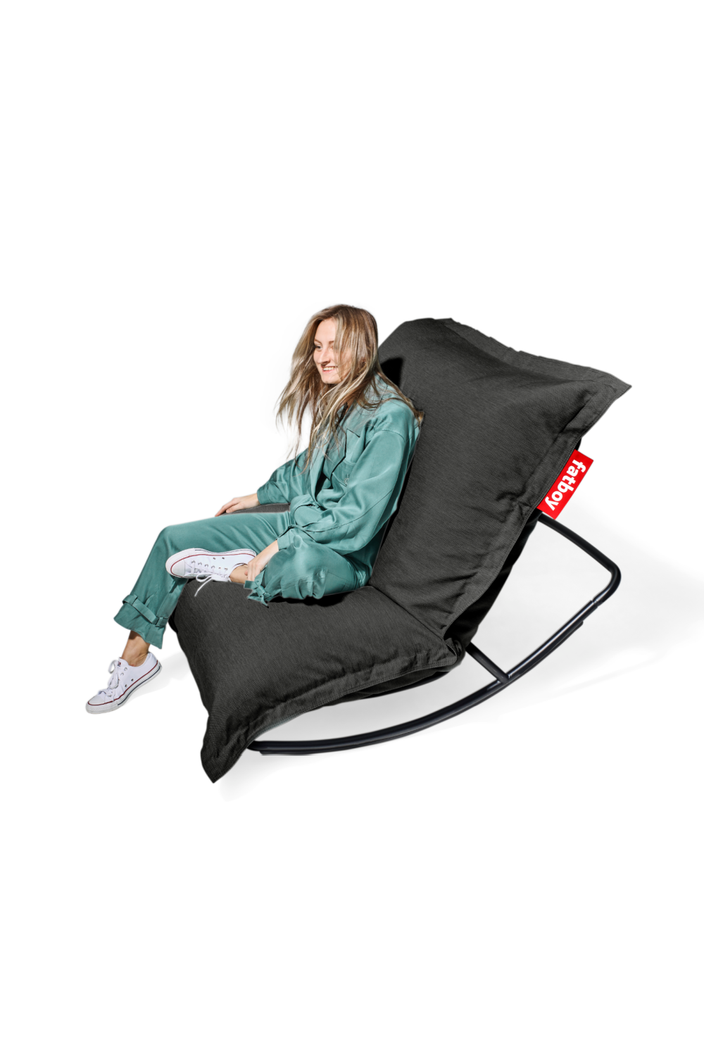 Outdoor Bean Bag With Rocking Chair | Fatboy Original + Rock 'n Roll | OROA.com
