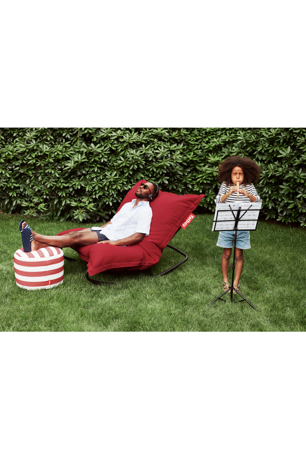 Multifunctional Bean Bag With Rocking Chair | Fatboy Original + Rock 'n Roll  | OROA.com
