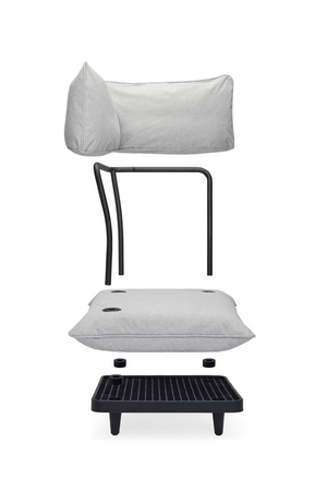 Minimalist Outdoor Corner Seat | Fatboy Paletti | OROA.com