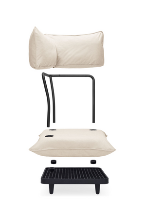 Minimalist Outdoor Corner Seat | Fatboy Paletti | OROA.com