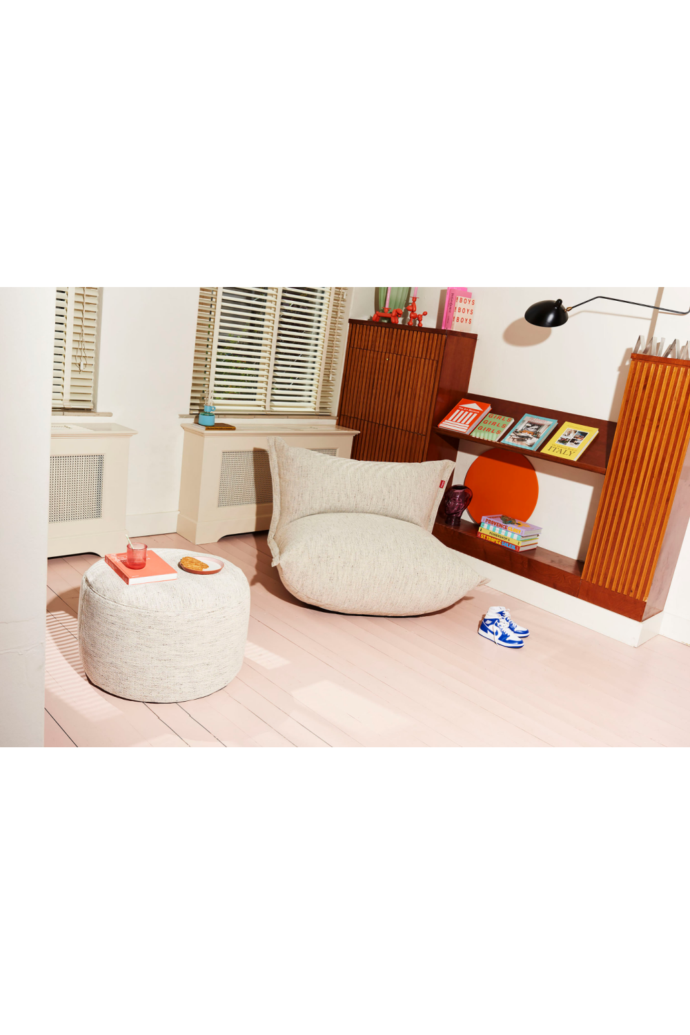 Fabric Upholstered Ottoman L | Fatboy Point Mingle | OROA.com