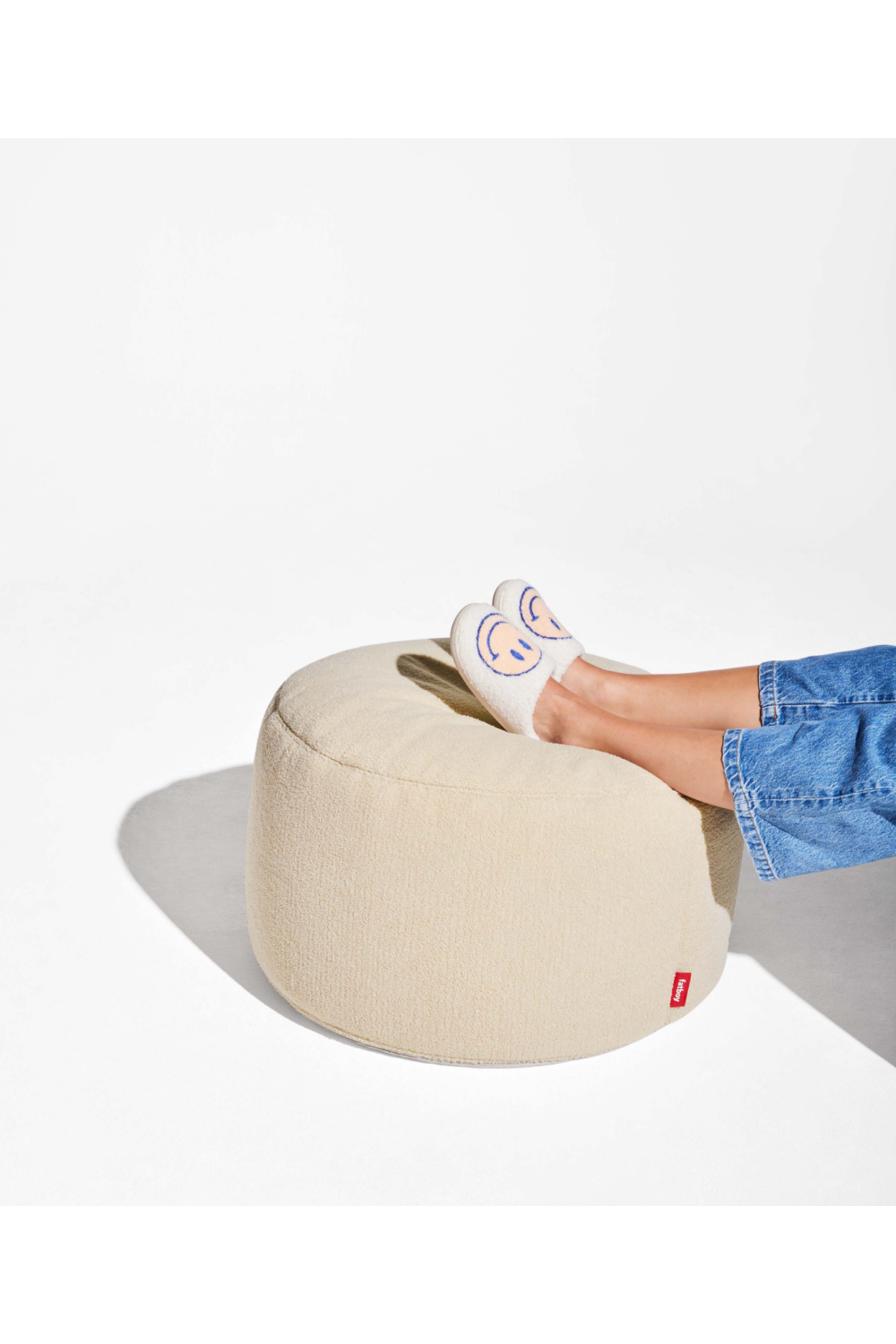 Sherpa Upholstered Pouf L | Fatboy Point | OROA.com