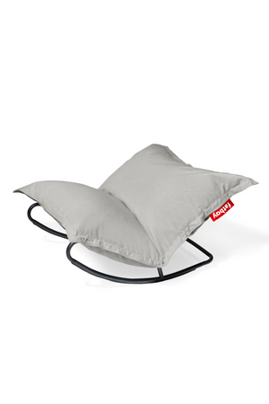 Modern Outdoor Bean Bag With Rocking Chair | Fatboy Original Slim + Rock 'n Roll | OROA.com