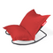 Modern Outdoor Bean Bag With Rocking Chair | Fatboy Original Slim + Rock 'n Roll | OROA.com