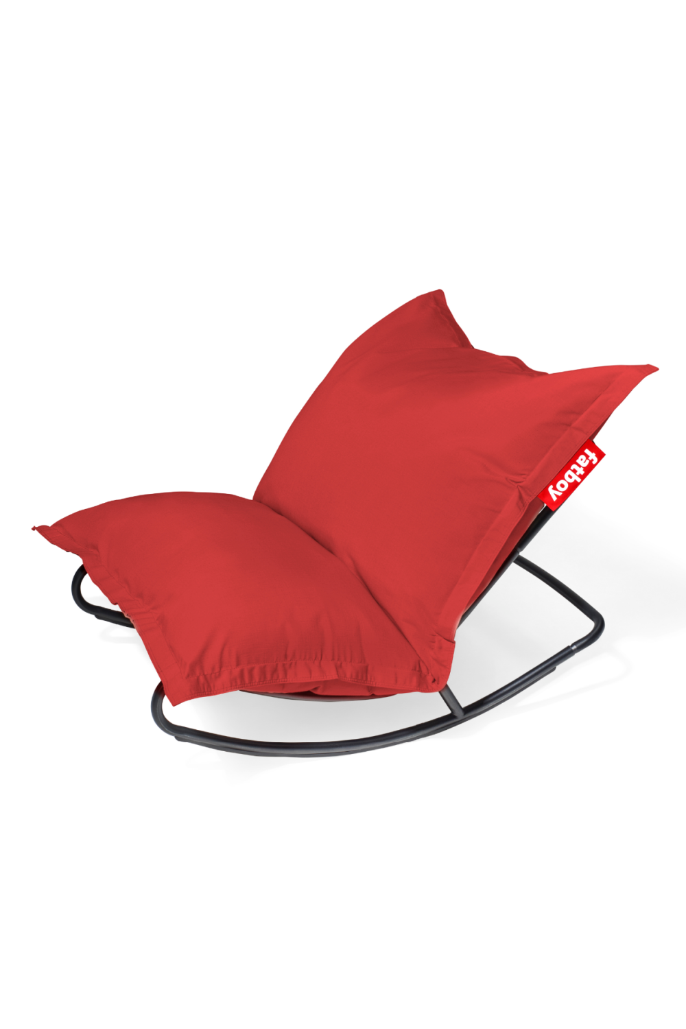 Modern Outdoor Bean Bag With Rocking Chair | Fatboy Original Slim + Rock 'n Roll | OROA.com