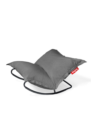 Modern Outdoor Bean Bag With Rocking Chair | Fatboy Original Slim + Rock 'n Roll | OROA.com