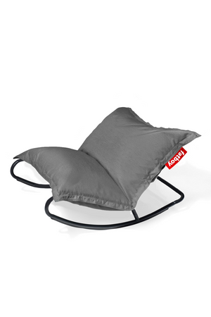 Modern Outdoor Bean Bag With Rocking Chair | Fatboy Original Slim + Rock 'n Roll | OROA.com