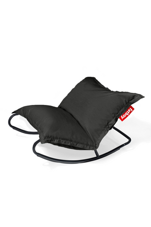 Modern Outdoor Bean Bag With Rocking Chair | Fatboy Original Slim + Rock 'n Roll | OROA.com