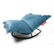 Modern Bean Bag With Rocking Chair | Fatboy Original Slim + Rock 'n Roll | OROA.com