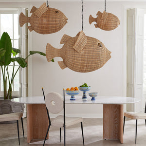Wicker Pendant Lamp M | Jonathan Adler Blowfish | Oroa.com