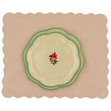 Fabled Flora Scalloped Dinner Plate - Case of 12 Plates (+3 Bonus Plates)