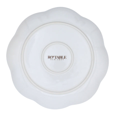 Fabled Flora Scalloped Dinner Plate - Case of 12 Plates (+3 Bonus Plates)