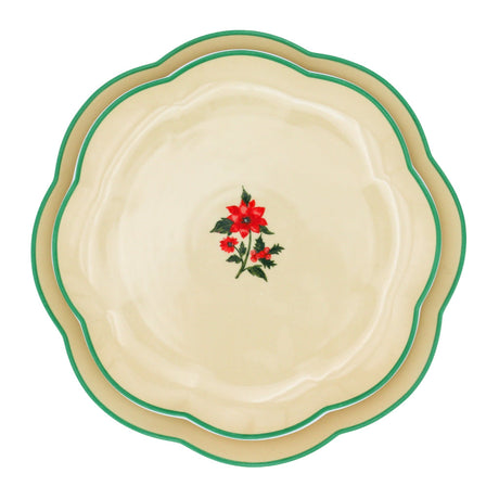 Fabled Flora Scalloped Starter Plate - Set of 4 (+1 Bonus Plate)