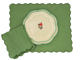 Fabled Flora Scalloped Starter Plate - Case of 12 Plates (+3 Bonus Plates)