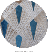 FLAME – Bold Lasered Luxury Rug in Premium Leather