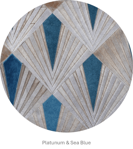 FLAME – Bold Lasered Luxury Rug in Premium Leather