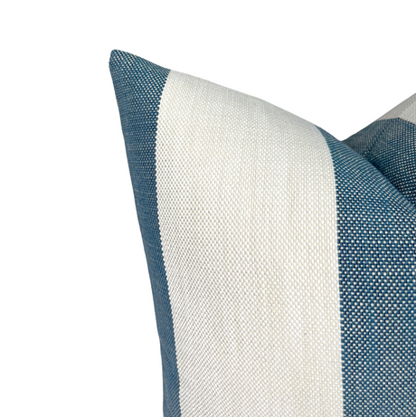 Vintage Striped Lagoon Pillow Cover | DEKOWE Perennials